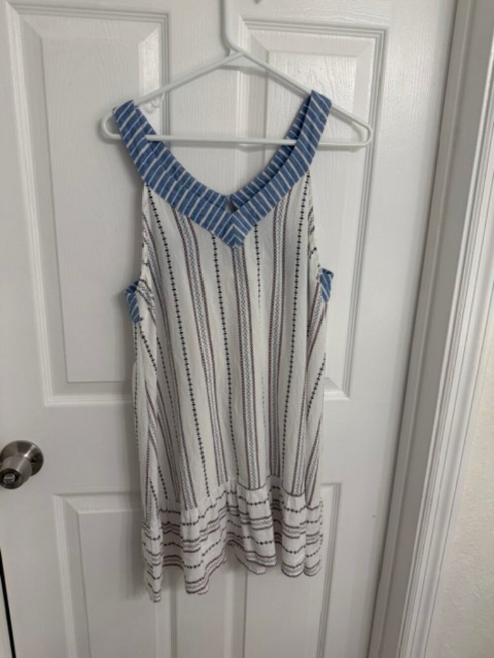 Umgee Sleeveless Striped Mini Dress Size M